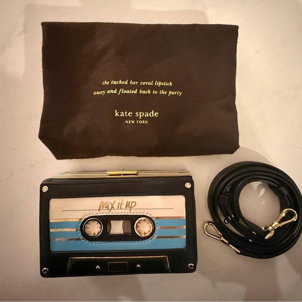Kate Spade “Mix It Up” Cassette Tape Crossbody / Clutch | Rare Novelty